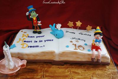 Jiminy Cricket/Pinocchio Cake - Cake by SweetCreationsbyFlor