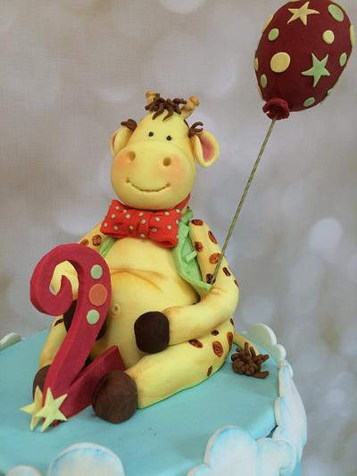 Giraffe cake - Cake by Elaine - Ginger Cat Cakery 