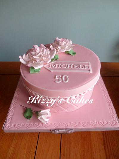 Roses Hatbox Cake - Cake by K Cakes