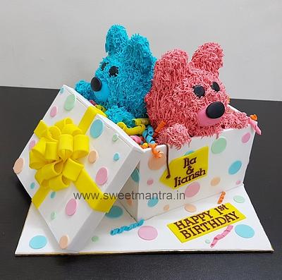 Twins cake - Cake by Sweet Mantra Homemade Customized Cakes Pune