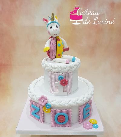 Sugar Cuddly Unicorn  - Cake by Gâteau de Luciné