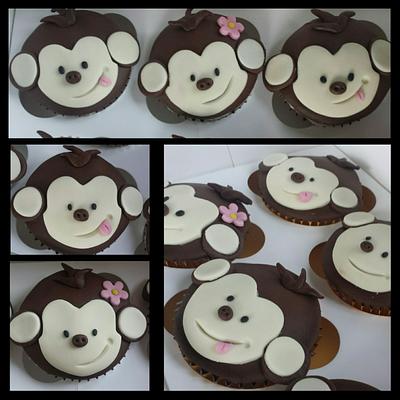 Monkey cupcakes - Cake by carla15