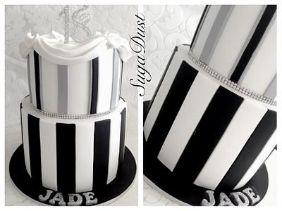 Black, White & Bling! - Cake by Mary @ SugaDust