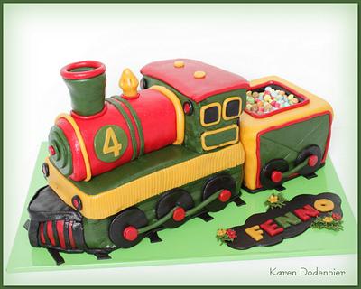 Steam Engine for Fenno! - Cake by Karen Dodenbier