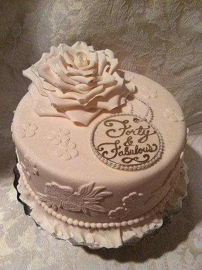 forty & fabulous! - Cake by Jillin25