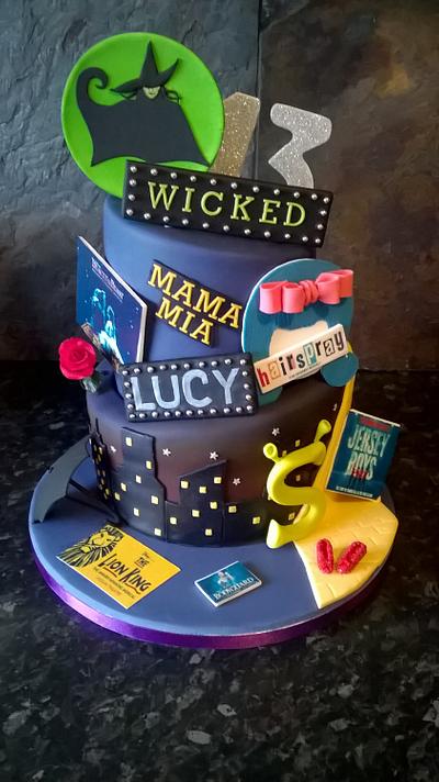 musical theatre theme cake - Cake by Caked