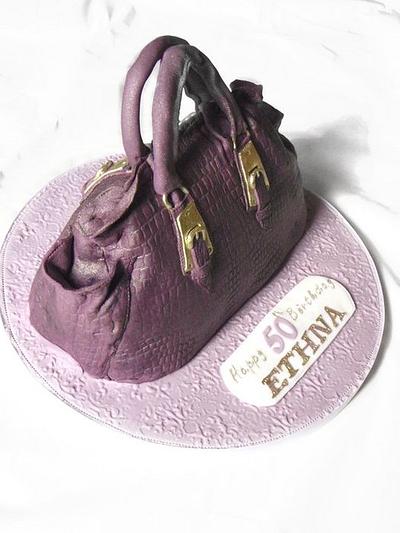 Purple handbag - Cake by Aoibheann Sims