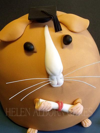  Guinea pig " Ginger " graduation cake - Cake by Helen Alborn  