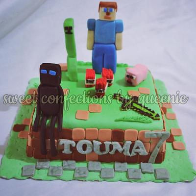 minecraft cake - Cake by SWEET CONFECTIONS BY QUEENIE