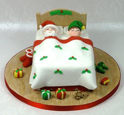 Father Christmas & the Elf - Cake by Ceri Badham