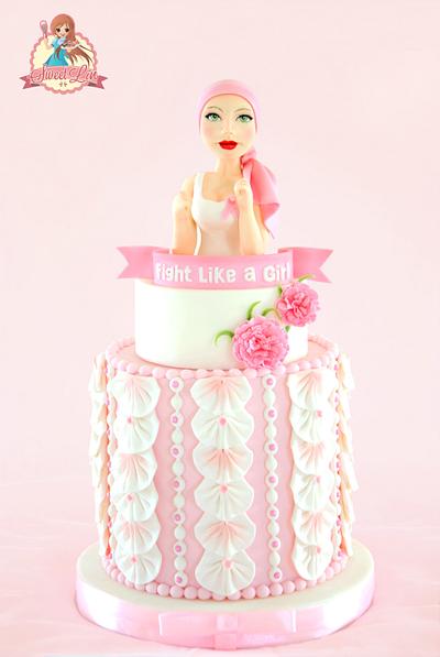 Fight Like A Girl - Go Pink Collaboration - Cake by SweetLin