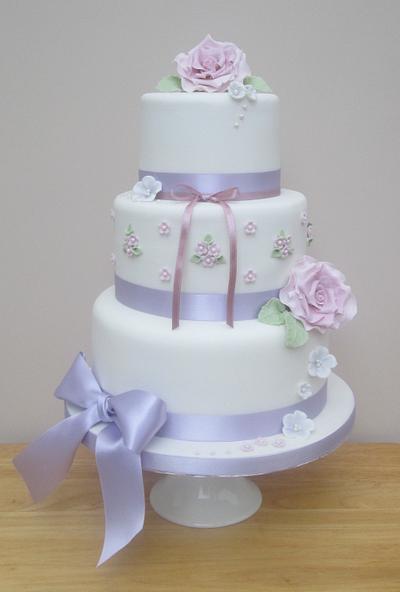 Lilac Wedding Cake - Cake by The Buttercream Pantry