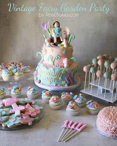 Vintage Fairy Garden Party - Cake by Rose Atwater