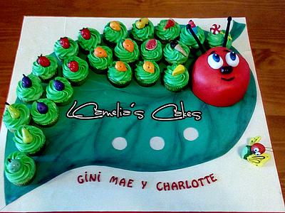 CUPCAKES ''The Very Hungry Caterpillar '' - Cake by Camelia