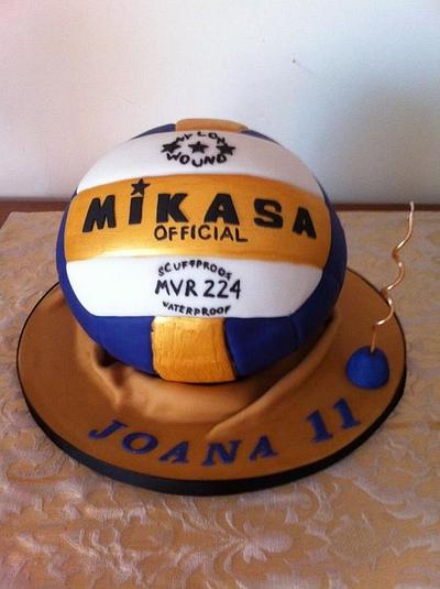 Joana's voleiball ball  - Cake by Isabel Matos