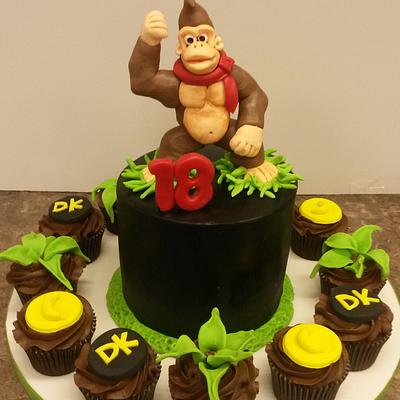 donkey kong - Cake by d and k creative cakes