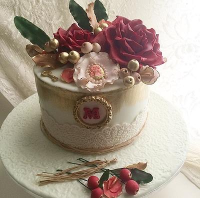 Vintage Beauty - Cake by Shafaq's Bake House