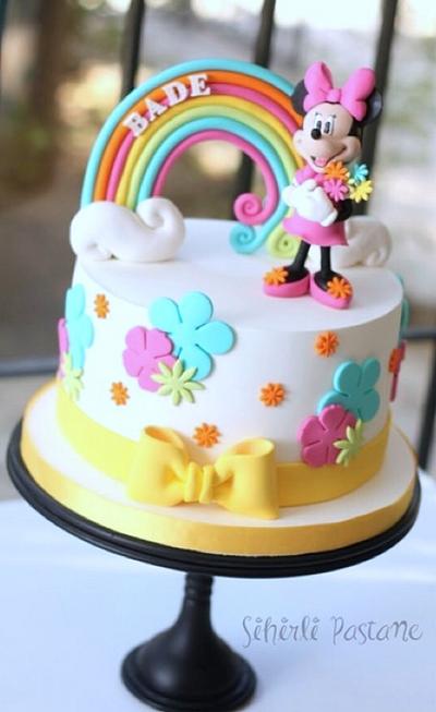 Minnie Mouse Rainbow Cake - Cake by Sihirli Pastane