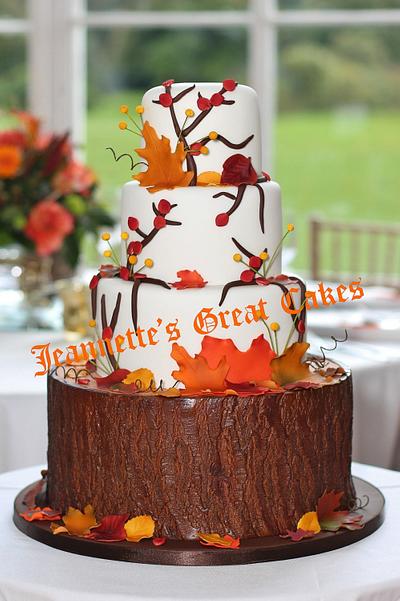 Autumn Leaves - Cake by JeannettesGreatCakes