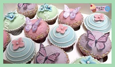 Vintage butterfly inspired cup pies - Cake by Nomnomcakesbyamanda