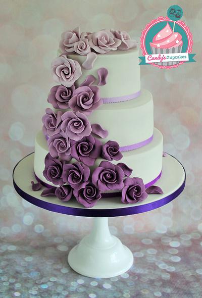 Purple Ombre - Cake by Candy's Cupcakes