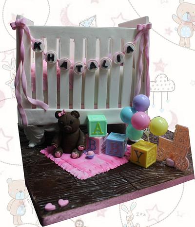 Baby's Crib - Cake by MsTreatz