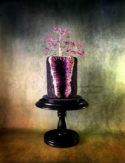 Geode Gemstone Tree - Cake by SugarfanciesbyPooja