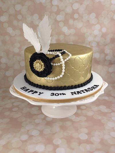 Gold Great Gatsby - Cake by sweetonyou