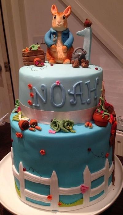 Peter Rabbit Double Barrel - Cake by LittlesugarB