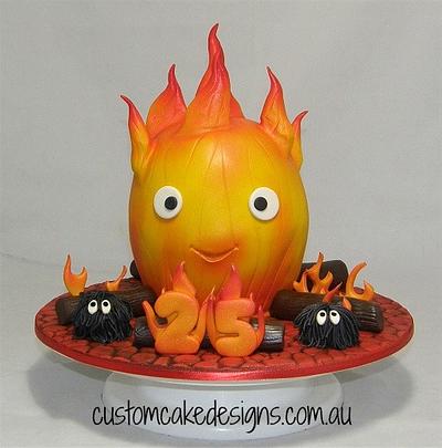 Karishifâ  Flame Cake (Howls Moving Castle) - Cake by Custom Cake Designs