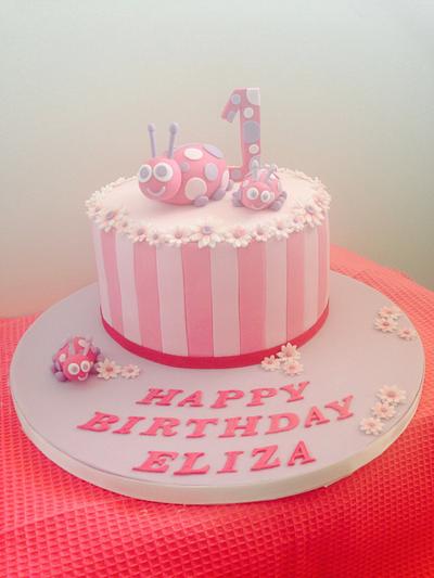 Ladybug First Birthday Cake - Cake by Jade Somers