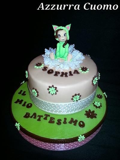 Sophia's Christening in ....green!! - Cake by Azzurra Cuomo Cake Art