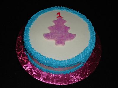 Winter wONEderland smash cake - Cake by Kim Leatherwood
