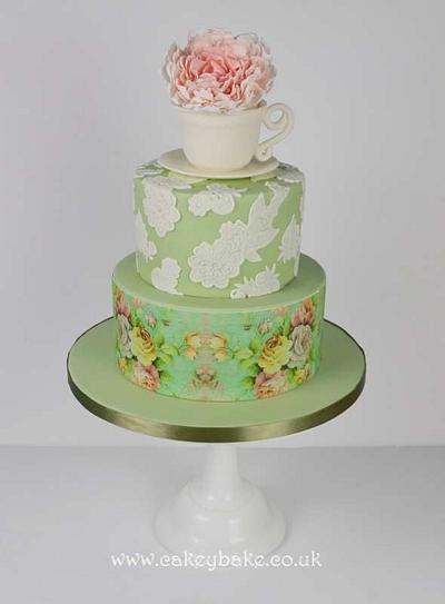 Vintage Afternoon tea Cake - Cake by CakeyBake (Kirsty Low)