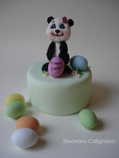 Coconut marshmallows panda bear - Cake by Eleonora Calignano