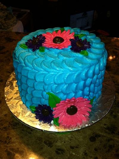 Gerbera Daisy Cake - Cake by TastyMemoriesCakes