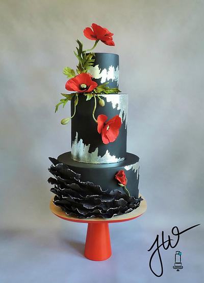 Poppies For Marie - Cake by Jeanne Winslow