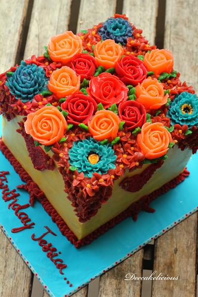 Buttercream love! - Cake by Deepa Shiva - Deecakelicious