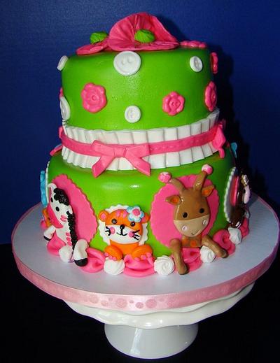 Tutti Frutti Baby Shower Cake - Cake by Colormehappy