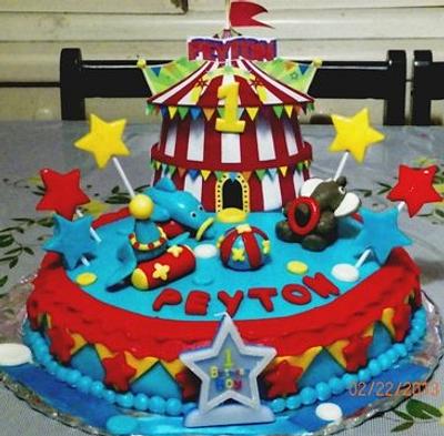 Peyton' Circus Cake - Cake by Fe Palabyab