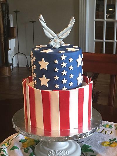 Memorial Day Air Force Cake  - Cake by Pippa