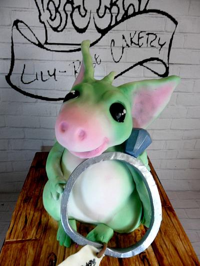 cute little pocket dragon cake - Cake by Lily-rose cakery