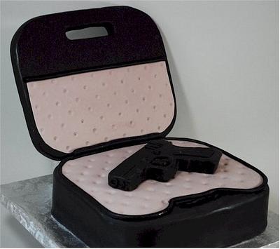 Glock 9mm Gun Grooms Cake - Cake by Jenniffer White