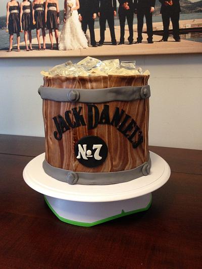 Jack Daniels Whiskey Barrel Cake - Cake by RainCityCakes