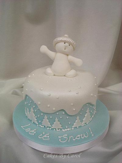 Let it Snow - Christmas Cake - Cake by Carol