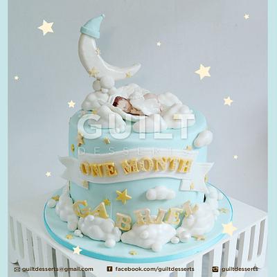 Baby Gabriel's 1 Month - Cake by Guilt Desserts