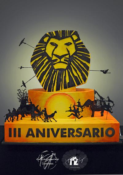 Lion King the musical III Anniversary cake - Cake by Daniel Diéguez