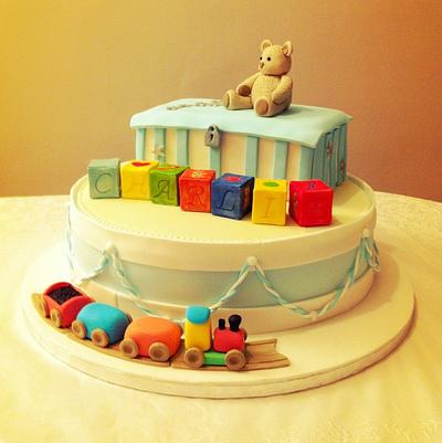 Christening Cake - Cake by flossycockles