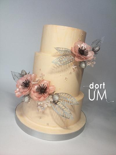 Wedding cream cake in skin color - Cake by dortUM