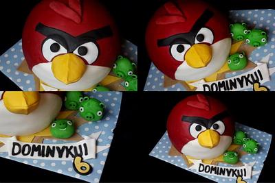 Angry birds - Cake by Danguole